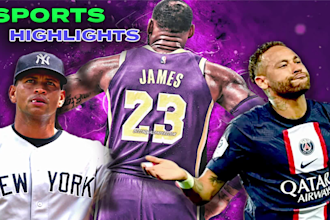 create dynamic mlb, nba, and football highlights videos