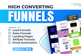 set up a professional lead or sales funnel with email automation in systeme io