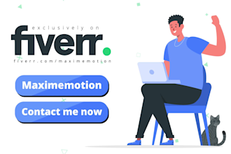 create 2d animated GIF explainer videos and motion graphics for website