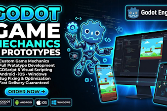 develop a godot game with custom game mechanics and prototypes in godot engine