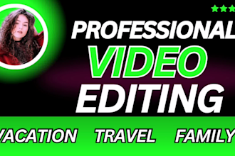 edit your family vacation footage , travel trip video