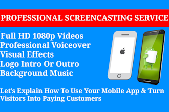 create HD screencast video for mobile app