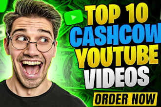 make top 10 cash cow youtube videos with professional editing