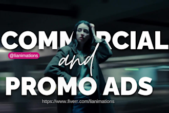 create promotional video ads or short video ads for marketing commercial