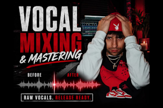 professionally mix and master your rap or hip hop vocals