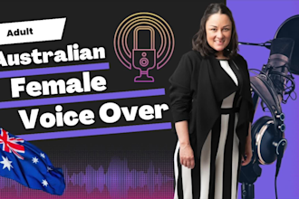 record a professional australian adult voice over