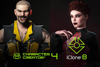 model a 3d character for reallusion cc4 and iclone 8