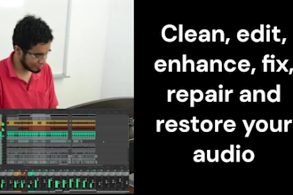 clean, edit, enhance, fix, repair and restore your audio