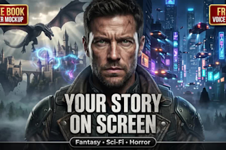 create a cinematic ai book trailer for your fantasy sci fi or horror novel