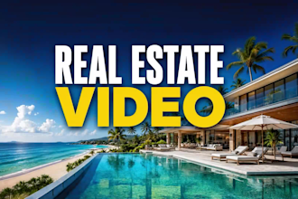 edit real estate videos, property videos and real estate promos