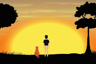 create 2d cartoon animation video specially for you