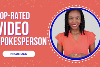 be your professional video spokesperson