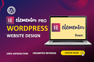 be your elementor expert for landing page design