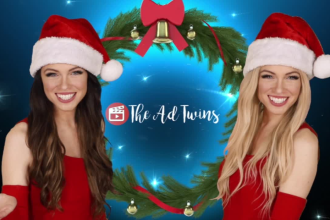 perform your short holiday greeting with twins