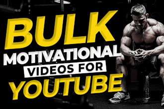 create the bulk motivational video projects