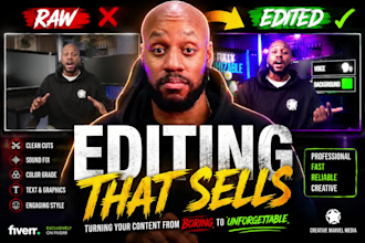 do professional brand video editing for social media