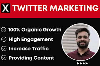 do twitter x marketing and promotion with organic growth