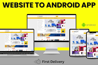 convert website to android app with webview