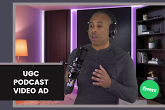 film a podcast style ugc video for social media