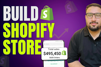 build shopify dropshipping website, shopify store or shopify website developmet