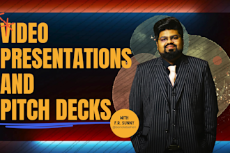 create the perfect video pitch deck or video presentation for a startup or film