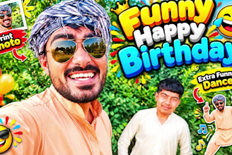 do african funny happy birthday video with funny dance and song