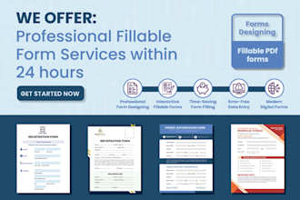 design interactive, fillable PDF forms and documents