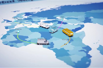create stunning travel route map animation