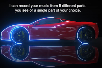 create stunning ferrari audio spectrum or music visualizer