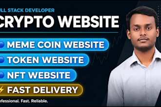 build crypto token, meme coin and blockchain website
