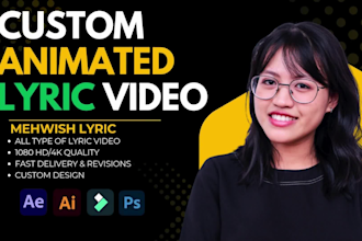 create custom animated lyric video for songs