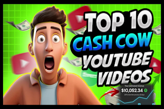 do youtube automation cash cow videos and top 10 videos, shorts, reels, tiktok