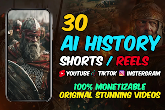 do viral faceless ai history youtube short videos and instagram reels and etc