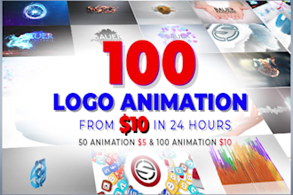 create mind blowing youtube video intro 4k logo animation