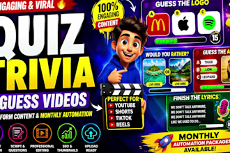 create engaging quiz, trivia and guess videos for youtube