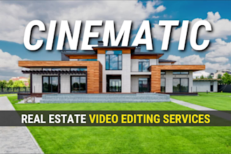 do professional and luxury real estate video editing