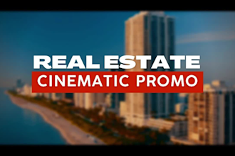 create cinematic real estate promo video