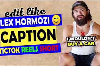 edit and add engaging captions to insta reels, tiktok and shorts