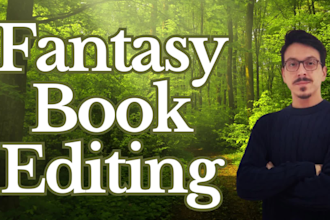proofread and edit your fantasy, sci fi or litrpg book or novel