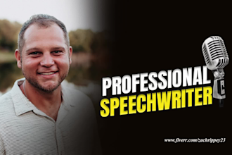 write a professional, engaging speech for any occasion