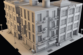 create 3d modular environment kit for unreal engine game unity 3d game assets