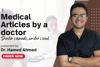 write professional SEO medical articles and blog posts