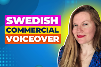 be your professional swedish female voiceover artist