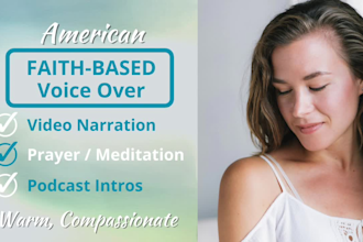 record a warm, compassionate, christian prayer voice over