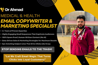do sales and leads generating email copywriting for health, supplements, fitness