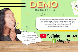 create step by step amazon product demo video to show how it actually works