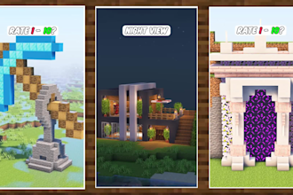 record and edit minecraft building shorts