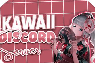 create aesthetic, anime, kawaii and cute discord server