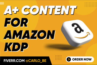 craft a captivating a plus content for amazon kdp