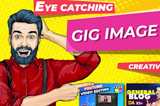 design clickable fiverr gig image, gig thumbnail, gig cover